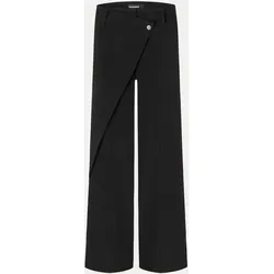 Cambio 5-Pocket-Jeans Anais wrap front 099 Schwarz in schwarz von Cambio