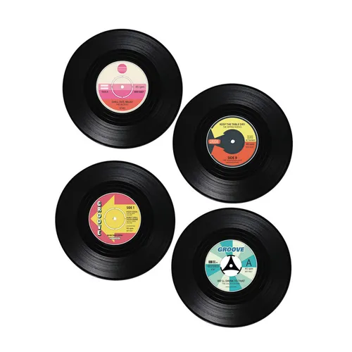 Glasuntersetzer & Bierdeckel Schwarz von HAC24