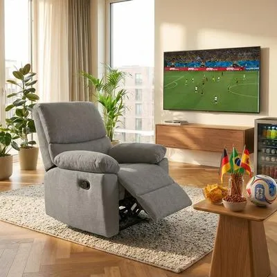 Home affaire Relaxsessel LANNOY, TV-Sessel mit USB-Funktion in grau von Home Affaire