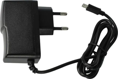 vhbw Micro-USB Ladegerät Universal Ladekabel mit Netzstecker 2.0 A / 5V Schwarz