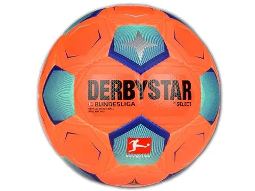 Derbystar Bundesliga Brillant APS High Visible v23 - Trainingsball für Fußball, aus hochwertigem Material gefertigt, bietet zusätzlichen Komfort und Langlebigkeit.