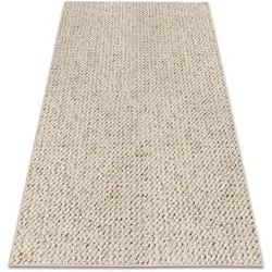 rugsX Läuferboden Creme 100x200 cm - Teppiche - Bequemer und pflegeleichter Teppichläufer aus 100% Polypropylen, ideal für stark frequentierte Räume und perfekt für Küchen, Wohnzimmer oder Schlafzimmer.