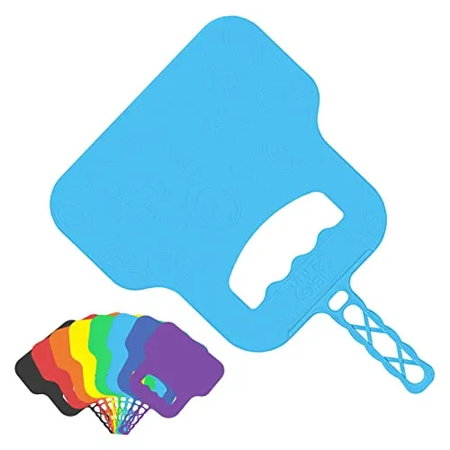 4BIG.Fun Grillfächer Wedel Anzündhilfe Grill BBQ Anmachwedel Kamin Ersatz Fächer Kohle Türkise