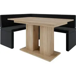 Eckbank AKIKO mit Tisch 196x142 rechts