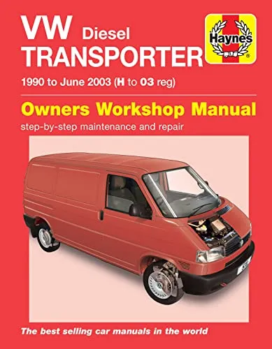 VW T4 Transporter Diesel (90 - June 03) Haynes Reparaturhandbuch - Umfassendes Handbuch für DIY-Reparaturen mit über 700 Bildern und Diagrammen, ideal für Hobbymechaniker, um Zeit und Geld zu sparen.
