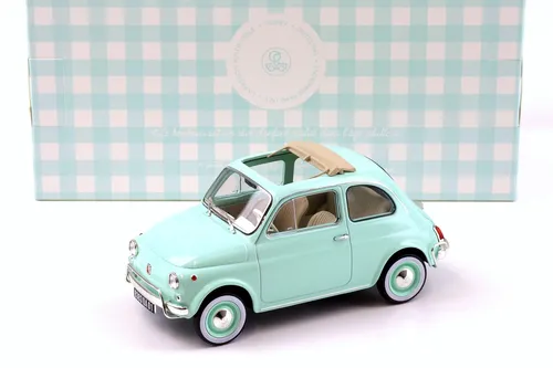 Norev Fiat 500 L 1968 Modell in Maßstab 1:18 Pastel Blue - Miniatur Motorfahrzeug-Modelle, detailgetreu und perfekt für Sammler, inklusive Special Birthday Pack für besondere Anlässe.