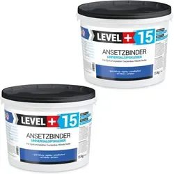 Level+ Spachtelmasse LEVEL+ Gipskleber 30KG - Spachtelmassen für dekorative Gipsplatten, hohe Druckfestigkeit von ≥ 6 MPa und ideal für präzise Verklebungen auf verschiedenen Untergründen.