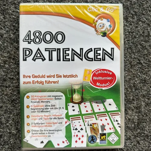 PC Spiel 4800 Patiencen NEU in Folie OVP