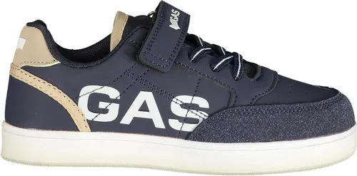 Blauer Kindersportschuh mit Klettverschluss und elastischen Schnürsenkeln - Stylischer blauer Kindersportschuh mit praktischem Klettverschluss und elastischen Schnürsenkeln. Ideal für aktive Kinder, bietet er Komfort und einen trendigen Look für jedes Abenteuer.