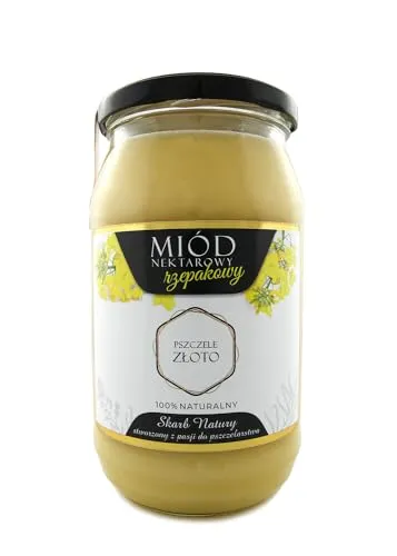 IMKERSHOP Honig mit Rapshonig cremig 1050g - 1kg - Großes Glas - Bienenhonig - Europäischer Naturhonig - In der EU hergestellt - Zum Süßen - Zuckerersatz - Für Backwaren