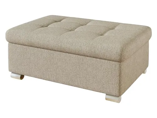 Polsterhocker Beige von Mirjan24