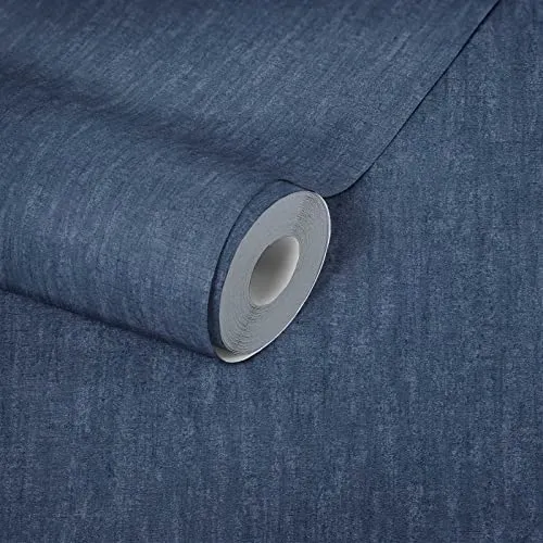 Tapete Vlies Uni Vintage Blau Glanz von Livingwalls - Moderne Wandtapete in glänzendem Blau, ideal für jeden Raum. Hochwertiges Vlies, vinylbeschichtet und aus Deutschland, sorgt für eine stilvolle Atmosphäre.
