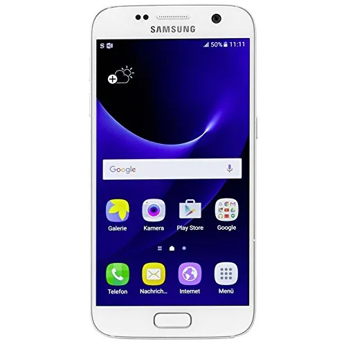 Samsung Galaxy S7 32GB Weiß - Premium Smartphone - Handys ohne Vertrag mit 12MP Dual Pixel Kamera, IP68 wasserdicht und 32GB Speicher, erweiterbar um 200GB. Erlebe brillante Bilder und ein edles Design!