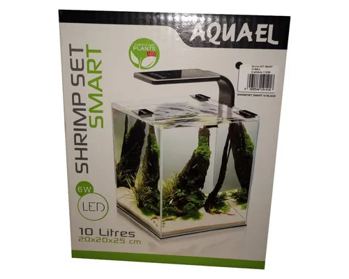 Aquael Aquarien-Set Shrimp Set Day & Night 10 - Ideal für Garnelenzucht: Das Aquael Shrimp Set 10 bietet alles für ein gesundes Süßwasseraquarium. Hochwertige Ausstattung und innovative Lösungen für ein harmonisches Aquarienleben.
