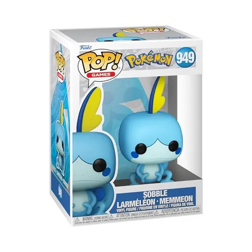 Funko Pop! Games: Pokemon - Sobble - Memmeon - Vinyl-Sammelfigur - Geschenkidee - Offizielle Handelswaren - Spielzeug Für Kinder und Erwachsene - Video Games Fans - Modellfigur Für Sammler
