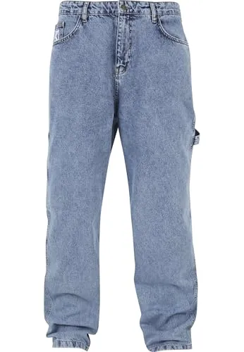 Karl Kani Herren KK Retro Baggy Denim mid Blue, Größe 32 - Stylische Herren Denim-Hose mit lockerer Passform. Ideal für Freizeit und Sport, bietet hohen Tragekomfort und Bewegungsfreiheit. Leichtes Material für angenehme Kühlung an warmen Tagen.