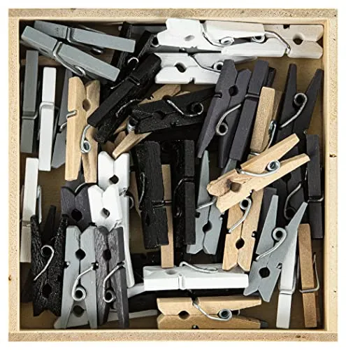 Mini-Wäscheklammern / Mini Clips / aus Holz 50