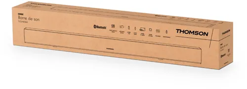 Thomson SB180BT Soundbar – 120W kraftvoller Klang - Soundbar mit 120W Gesamt-Musikleistung und neuester Bluetooth 5.3-Technologie für kabellosen Genuss. Wandmontierbar mit klarer LED-Anzeige und individueller Höhen- und Bassregelung.