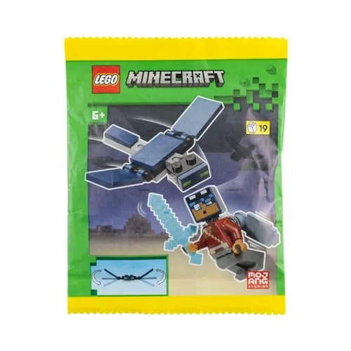 Lego® Minecraft® Held mit Elytra & Phantom – Paperbag Minifigur