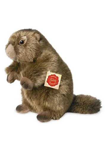 TEDDY HERMANN Plüschtier Murmeltier 20 cm - Kuscheltier in mehrfarbiger Ausführung, perfekt zum Spielen und Kuscheln für Kinder und Sammler.