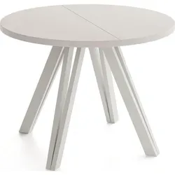 WFL Group Esstisch Kaschmir, Rund, 6-Sitzer, 100x77 cm - Vielseitiger Esstisch mit robuster Konstruktion und stilvollem Design. Ideal für bis zu 6 Personen, perfekt für Familie und Gäste. Hergestellt aus hochwertigen Materialien für langlebigen Einsatz im Esszimmer.