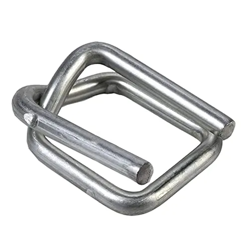 Europack24 500 Stück 13mm Drahtverschlussklemmen | verzinkt | für 13mm Umreifungsband/Kraftband | Metallschnallen für Ladungssicherung | Verschlussklemmen für Bandspanner