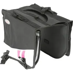 Doppelseitige Polyester-Tasche für Damenfahrradgepäckträger in pink von ON BIKE LADY