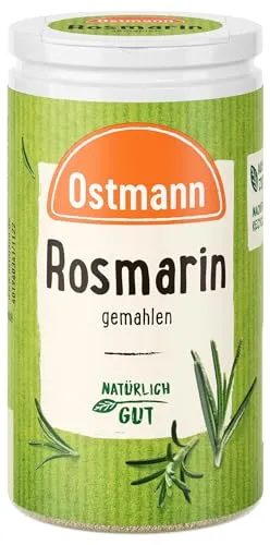 Ostmann Gewürze - Rosmarin gemahlen | Würzige Kräuternote für Fleisch, Fisch und Kartoffeln | 20 g in der Streudose