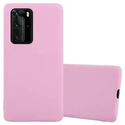 Cadorabo Hülle für Huawei P40 PRO / P40 PRO+ Schutzhülle in Rosa Handyhülle TPU Silikon Etui Case Cover