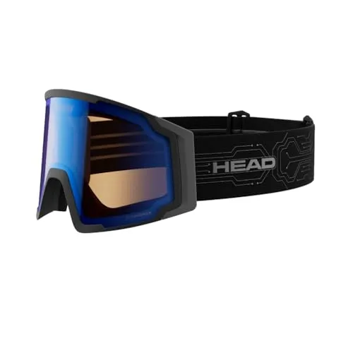 HEAD NEVES SUNSCREEN Schneebrille 2026 - Intelligente Solarbrille für perfekte Sicht - Snowboardbrillen mit solarbetriebener Technologie, die sich automatisch an Lichtverhältnisse anpasst - für optimale Sicht bei jedem Wetter.