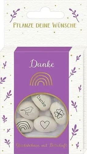 Geprägte Saatbohnen Danke