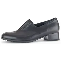 Gabor Damen Slipper - Elegante Mokassins in Schwarz - Slipper & Mokassins für Damen, aus hochwertigem Glattleder mit bequemer Blockabsatzhöhe von 3.5 cm, ideal für stilvolle und komfortable Auftritte.