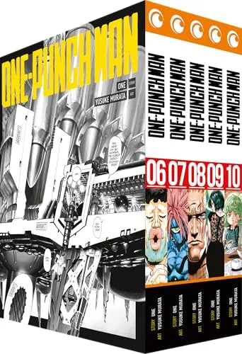 ONE-PUNCH MAN - Band 06-10 im Sammelschuber - Action & Martial Arts Mangas, perfekter Sammelschuber für Fans mit den spannendsten Bänden der Serie.