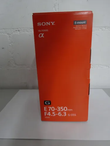 SONY SEL70350G - 70-350mm f 4.5-6.3 G-Lens, superschnelles Telezoomobjektiv mit optischer Bildstabilisierung für gestochen scharfe Aufnahmen