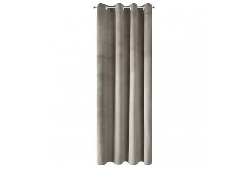 Eurofirany Vorhang PIERRE, Ösen - Fertiggardinen aus weichem Samt, wahlweise mit Kräuselband oder Ösen. Perfekt für Wohn- und Schlafzimmer, verleihen sie jedem Raum Eleganz und Wärme.