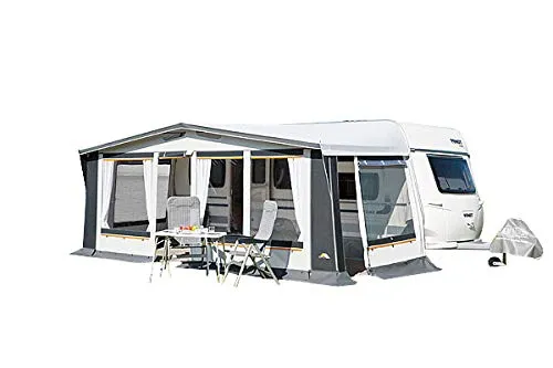 dwt Wohnwagen Vorzelt Prinz Plus 300, Ganzjahresvorzelt für Wohnwagen, Dauercamping-Zelt in 9 Größen, Größenauswahl:Gr. 14 Umlaufmaß 941-970 cm