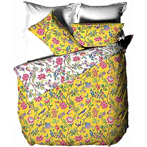 Creative Cloth Kreative Tuch Pomelo Duvet Set, Polycotton, Gelb, Einzel