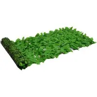 vidaXL Balkonsichtschutz mit Grünen Blättern - Balkonumspannungen, bietet Privatsphäre und blockiert Sonnenlicht, aus langlebigem Polyethylen gefertigt, ideal für Terrasse und Garten, Größe 200x75cm.