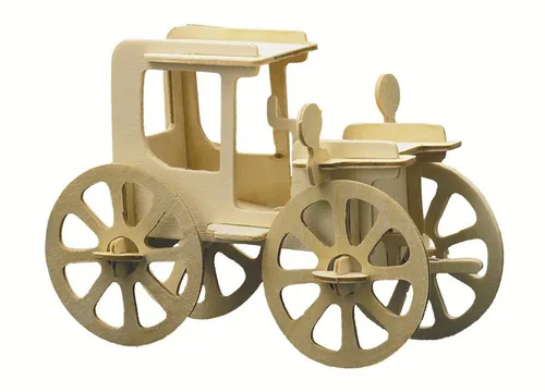 Pebaro 3D-Puzzle Holzbausatz Oldtimer IV, 850/4, 19 Puzzleteile