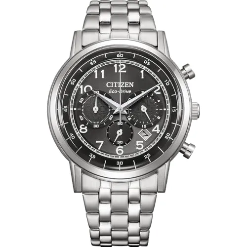 Citizen Eco-Drive Solar Chronograph CA4630-53E - Armbanduhren mit Solar-Uhrwerk, 50m wasserdicht und stilvolles Design in Silber. Perfekt für Herren, die Wert auf Funktion und Eleganz legen.
