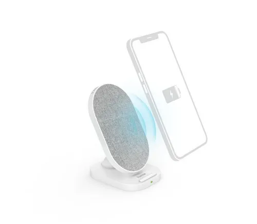 Hama Wireless Charger - Qi Ladestation 10W, kabelloses Schnellladen mit sicherem Überlastschutz und elegantem Design