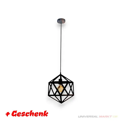 Hängelampe Eglo Embleton Ø 30 cm E27 max 60 W - Lampen im Vintage/Retro-Stil, ideal für kreative Innenräume. Die schwarze und kupferne Hängelampe sorgt für stimmungsvolle Beleuchtung in Esszimmer, Wohnzimmer und mehr.