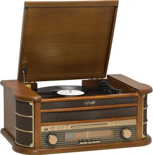 Auna Belle Epoque 1908 DAB Plattenspieler von Denver