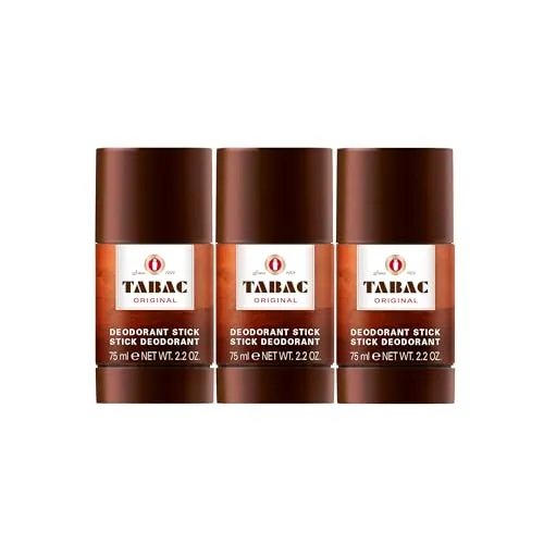 Tabac® Original | Vorteilspack Deodorant Stick - Original Seit 1959 - sanft zur Haut - mit dem Duft des Originals - 24 Stunden Deo-Schutz | 3x 75ml