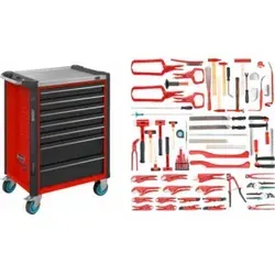 HAZET Werkstattwagen mit 65 Werkzeugen (179NX-7/65ALU)