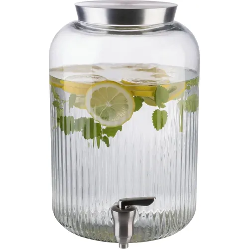APS Getränkespender 10855, 7 Liter Glas mit Zapfhahn