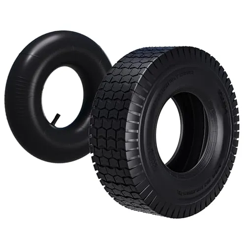 Wiltec Reifen für Aufsitzmäher 16x6.50-8 mit Schlauch