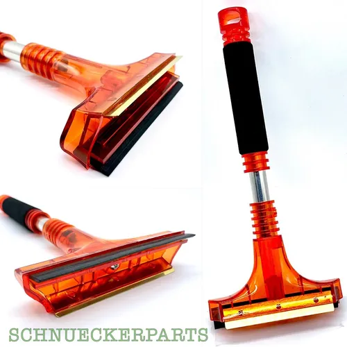 Eiskratzer Auto Scheibenkratzer Eisschaber 100mm Messing mit Gummilippe Abzieher