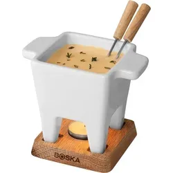Boska Tapas Fondue Bianco - 300 ml für Käsefondue - Fondues: Genießen Sie 175 Gramm geschmolzenen Käse mit diesem 300 ml Fondue, perfekt für gesellige Abende.