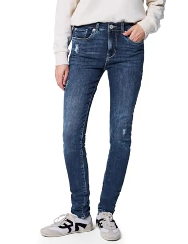 STREET ONE STUDIO Skinny-fit-Jeans 5-Pocket blau 27